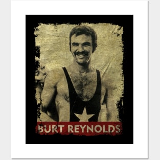 TEXTURE ART-Burt Reynolds - RETRO STYLE 4 Posters and Art